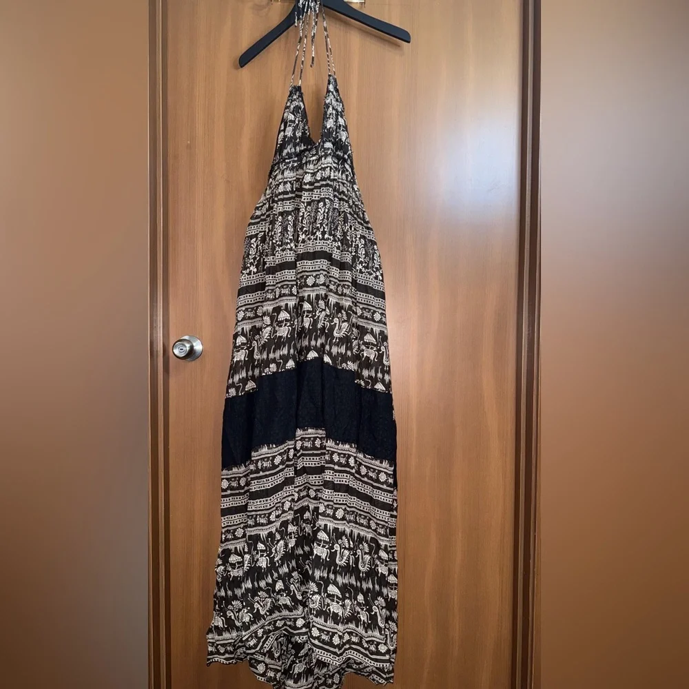 Free People Triangle Top Open Back Maxi Dress Size: M - Picture 4 of 12
